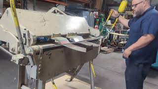 Chicago W31 48" Box & Pan Finger Brake Sheet Metal Bender 14 Gauge Metalworking