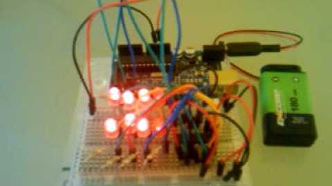 Arduino 8Bit Shift Register and LEDs