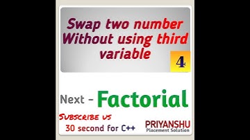 #4 Swap two number without using third variable | #shorts #swapnumber #cpp #offcampuspreparation