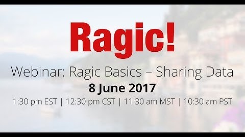 Webinar: Ragic Basics – Sharing Data