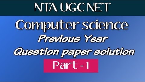 UGC NET previous year question paper discussion || Computer science || UGC NET Dec-2019 || DBMS .