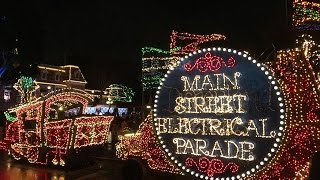 [4K]Main Street Electrical Light Parade Premiere at Disneyland  1/19/17