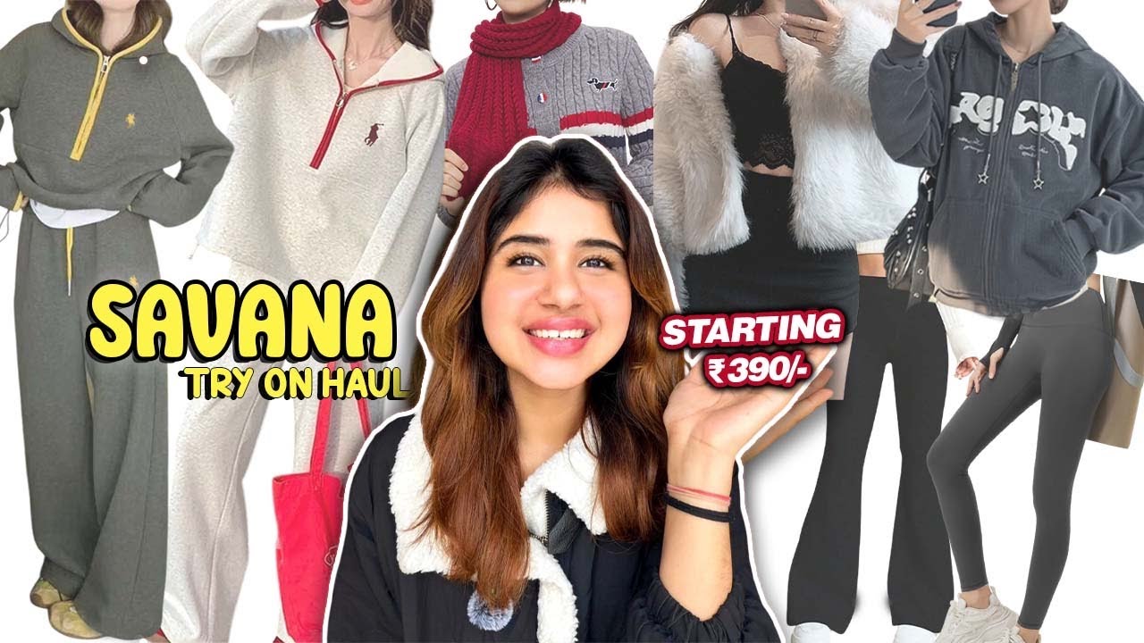 HUGE Savana try on haul 😍 | Starting Rs 390/- 🤯 | Savana haul upto 70% off| Coat,Gym wear, Coord set