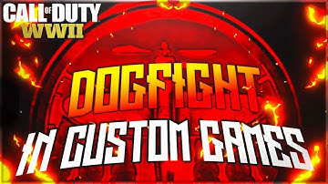 COD WW2 GLITCHES *NEW* DOGFIGHT IN CUSTOM GAMES GLITCH (WW2 TUTORIAL)