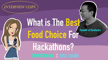 What is the Best Food Choice for Hackathons? -  CryptoMeina x Eric Zhang Interview Clip 3