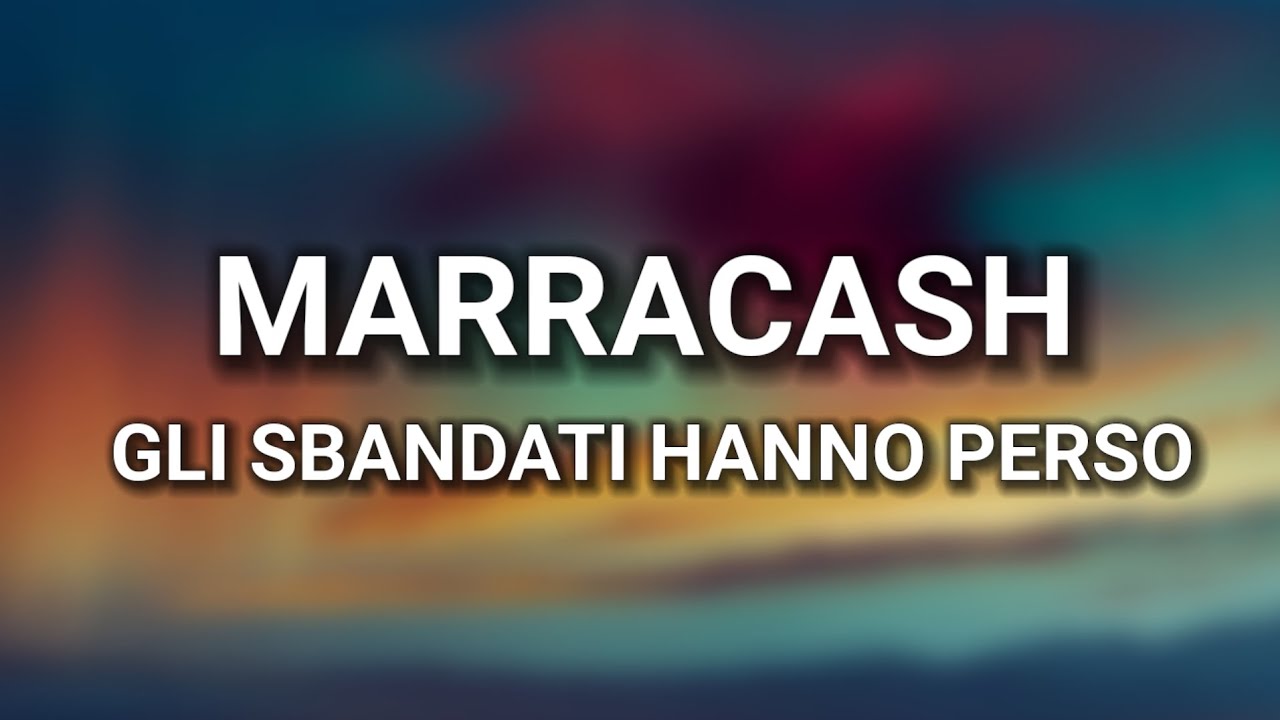 testo gli sbandati hanno perso