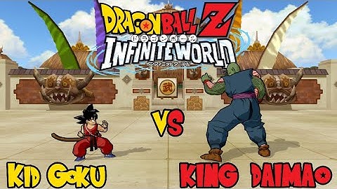 Kid Goku Vs. King Daimao (CPU vs CPU) DBZ - INFINITE WORLD (Mod Budokai 4)
