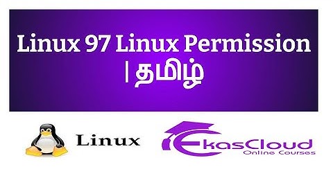 #Linux 97 Linux Permission | Ekascloud | Tamil