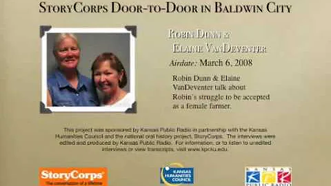 StoryCorps in Baldwin City:  Robin Dunn & Elaine V...