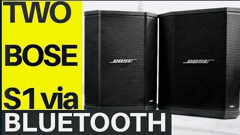 How To Pair TWO Bose S1 Pro Via Bluetooth Wirelessly - BEST Portable Speaker
