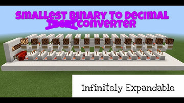 Very Compact Binary Decoder Minecraft