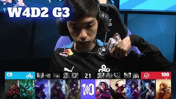 C9 vs 100 | Week 4 Day 2 S12 LCS Spring 2022 | Cloud 9 vs 100 Thieves W4D2 Full Game