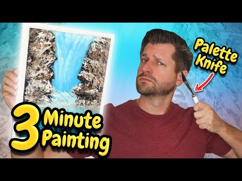 Easy Majestic Mountains - Simple Bob Ross Painting For Beginners! 