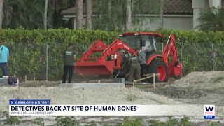 Collier detectives return to dig at site of human remains