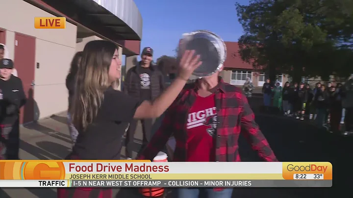 Food drive madness at Kerr Middle School!
