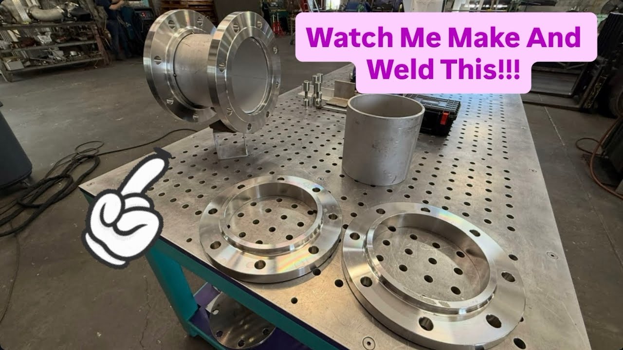 Инструкция по изготовлению двухотверстных трубных фланцев методом TIG-сварки из нержавеющей стали.
