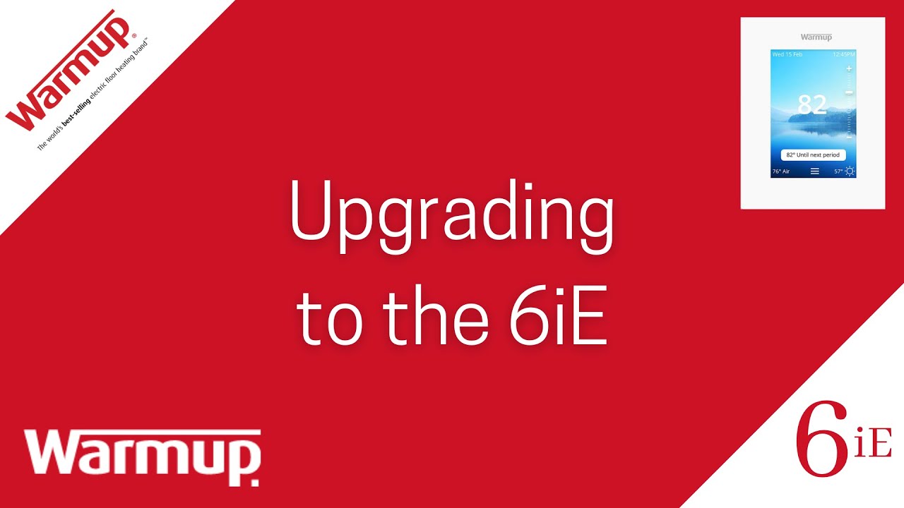 Upgrading to the 6iE Smart Thermostat - YouTube