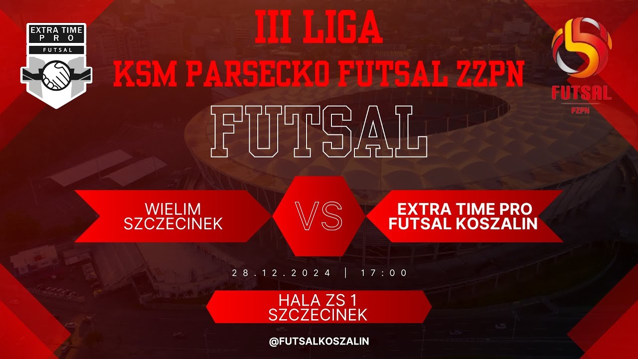 4 KOLEJKA - III LIGA FUTSAL ZZPN / VS WIELIM SZCZECINEK 6:5 / 28.12.2024