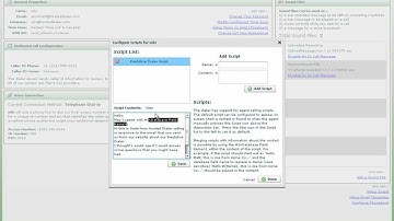 How to make scripts in the dialer