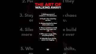 The Art of Walking Away ☠️👇 #viral