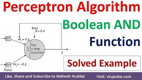 How to Train Boolean AND Function using Perceptron Learning in ANN Machine Learning by Mahesh Huddar