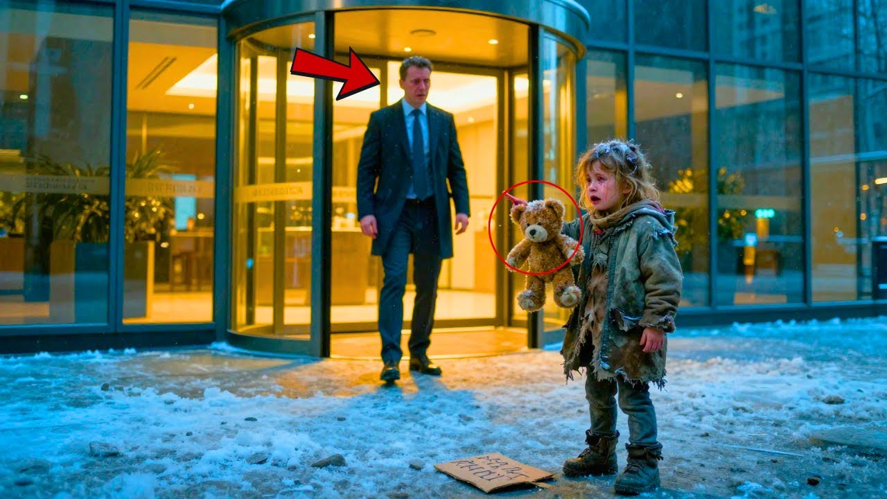 „Sprzedam misia za herbatę...”— stała sina dziewczynka pod biurem. Prezes poznał zabawkę i zapłakał.