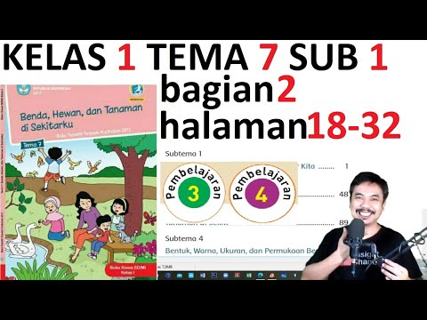 tema 7 kelas 1  subtema 1 halaman 18 32 benda, hewan dan tanaman disekitarku  bagian 2 rev 2017