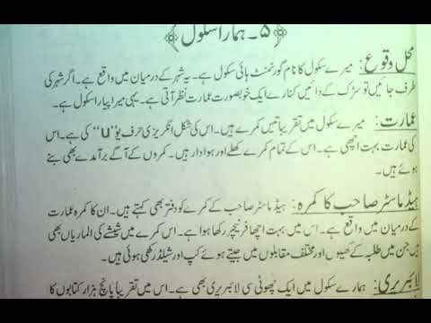 essay in urdu about school