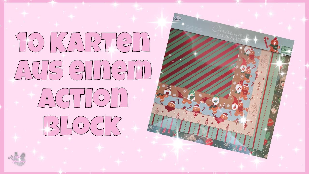 💕 10 Karten aus einem Action Block 💕 Christmas Paper Stack - YouTube
