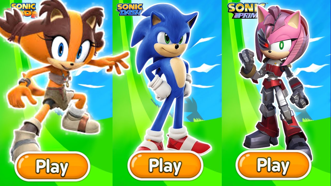 Sonic Dash Vs Sonic Boom Vs Sonic Prime Dash - Movie Sonic Vs All Boss ...