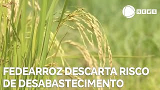 Não há risco de desabastecimento de arroz no Brasil, diz presidente da Federarroz