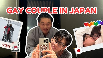 [SUB] 🏳️‍🌈 Steamy Hot Spring With My Boyfriend in Japan Hokkaido ❄️🇯🇵🏂 Gay Couple BL