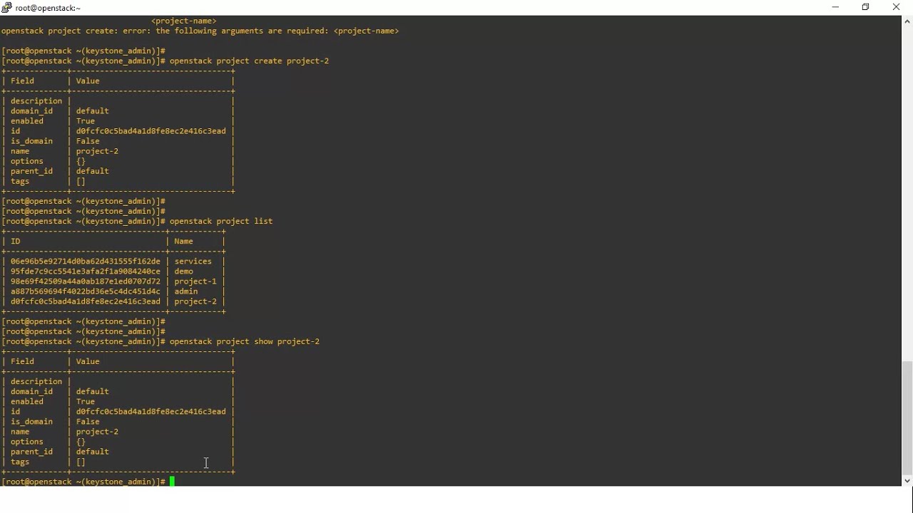 03 OpenStack KeyStone Service over CLI (Arabic) YouTube