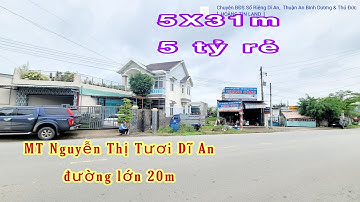 Bán Đất Dĩ An (898) Đường Rộng 20m, MT Nguyễn Thị Tươi Kinh Doanh, Hoàng Hải BĐS