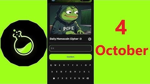 Memes Lab Bot Daily Cipher Today 4 October | Memes Lab Cipher Code Today | Daily Memecoin Cipher
