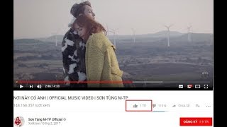 Sơn Tùng M-TP lập kỷ lục triệu like mới cho MV 'Nơi này có anh' [tin tức trong ngày]