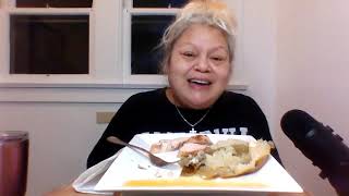 Granny Eatz Grilled Chicken W/ Baked Potato***Big Bites***Burping***