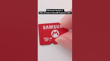 Nintendo Switch 2 - How to Insert microSD Express Card #nintendo #switch #preview