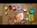 Making orange slime with white styrofoam balls | Popping slime