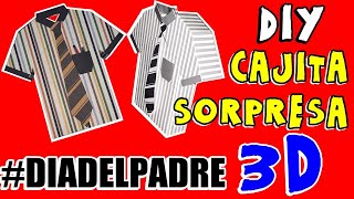 DIY CAJA 3D SORPRESA PARA PAPÁ | DIA DEL PADRE | MANUALIDADES | DISEÑARTE  TU ESPACIO CREATIVO ♥