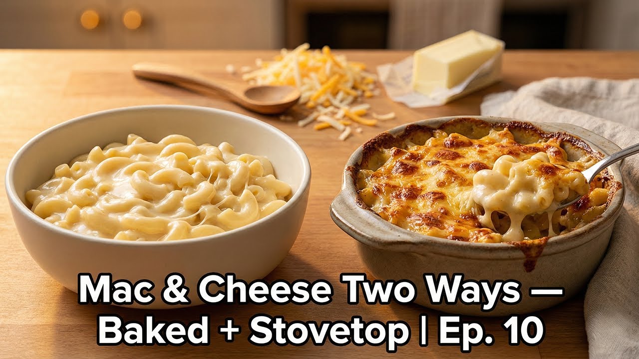 Mac & Cheese Two Ways — Baked + Stovetop (Two Ways to Please!)