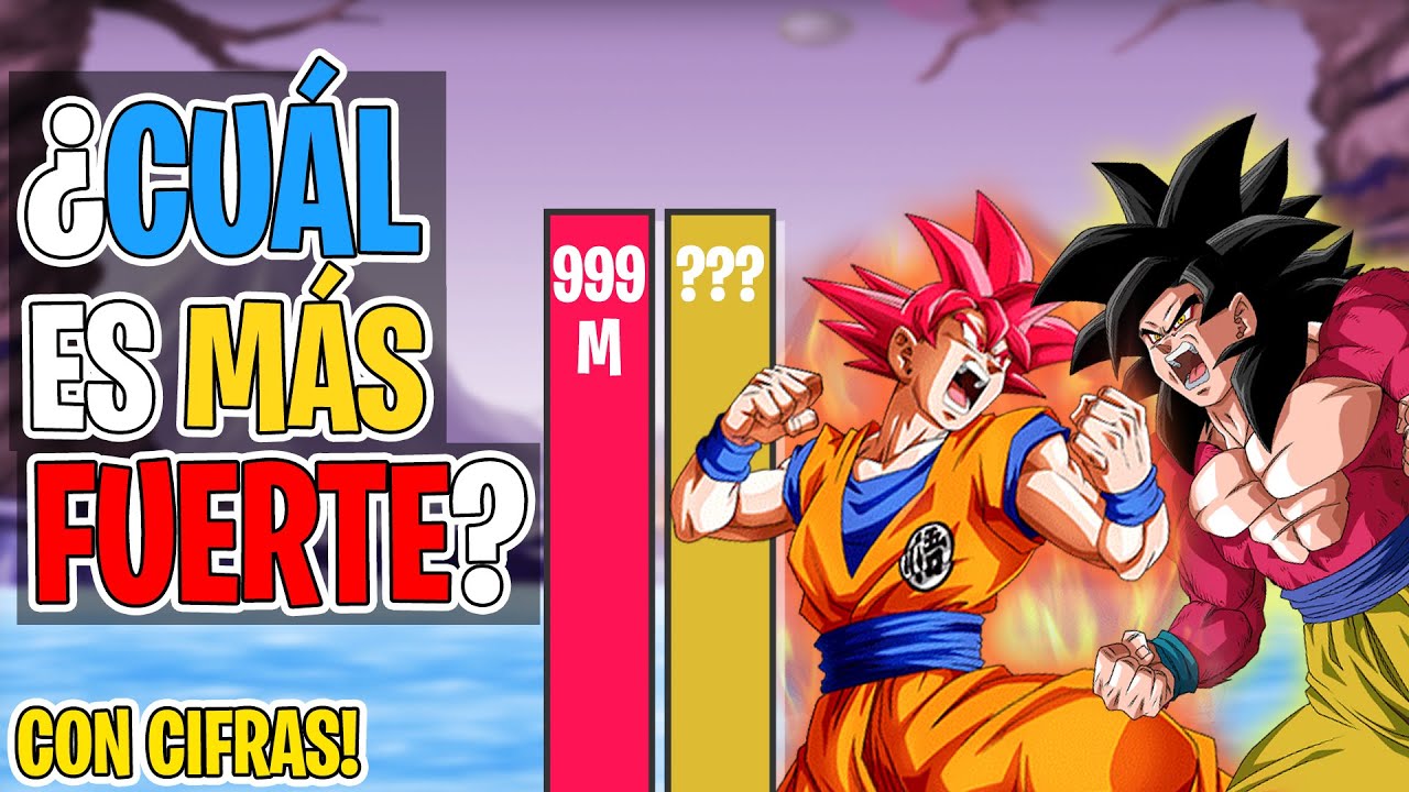 Super Saiyajin 4 VS SSJ Fase Dios ¿Cuál es más fuerte?