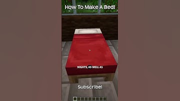How To Make A Bed In Minecraft?!