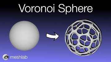 How To Create a Voronoi Sphere in MeshLab