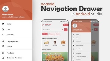 Navigation Drawer Menu in Android Tutorial | How to Create Navigation Drawer in Android Studio