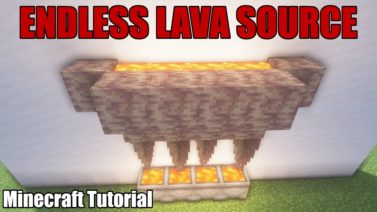 ⛏️ Minecraft Tutorial :: How To Build a Endless Lava Source #shorts
