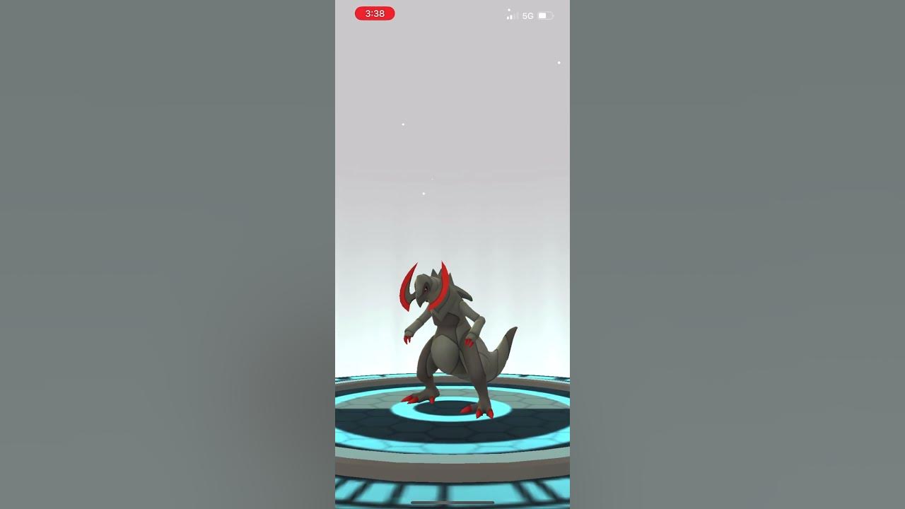 Evolving SHINY Fraxure into shiny Haxorus in #pokemongo #pokémon #evolution