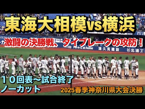歓喜の横浜、泣き崩れる東海大相模！激闘となった春季神奈川大会