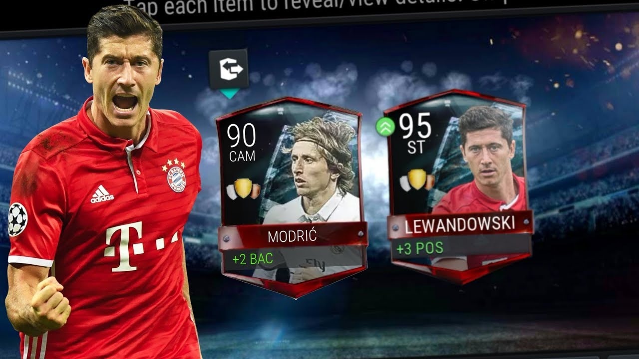 FIFA MOBILE FINALLY CLAIMING LVL 95 ST LEWANDOWSKI AND LVL 90 CAM MODRIC!!! 