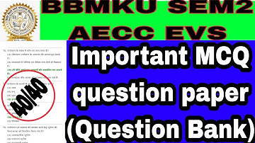 #bbmku #sem2#aecc #evs#importantquestions#previousyearquestionpaper#environmental#science#bbmku